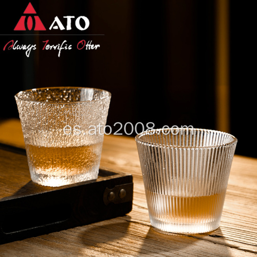 ATO Simple vertical Stripe Classic Glass Bowning Glass